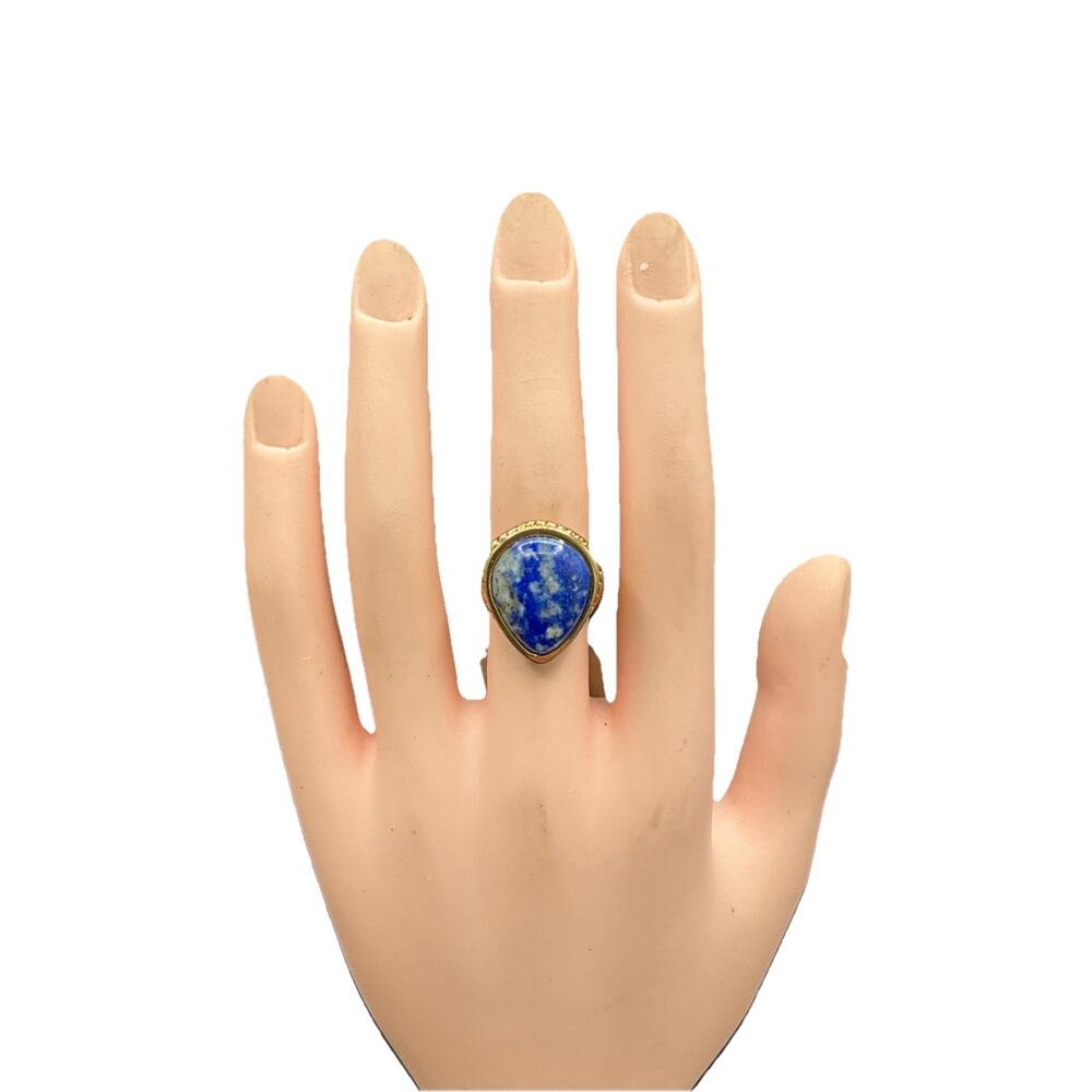 Barse Lapis Teardrop Ring-Bronze- 6- NWT - Picture 4 of 7